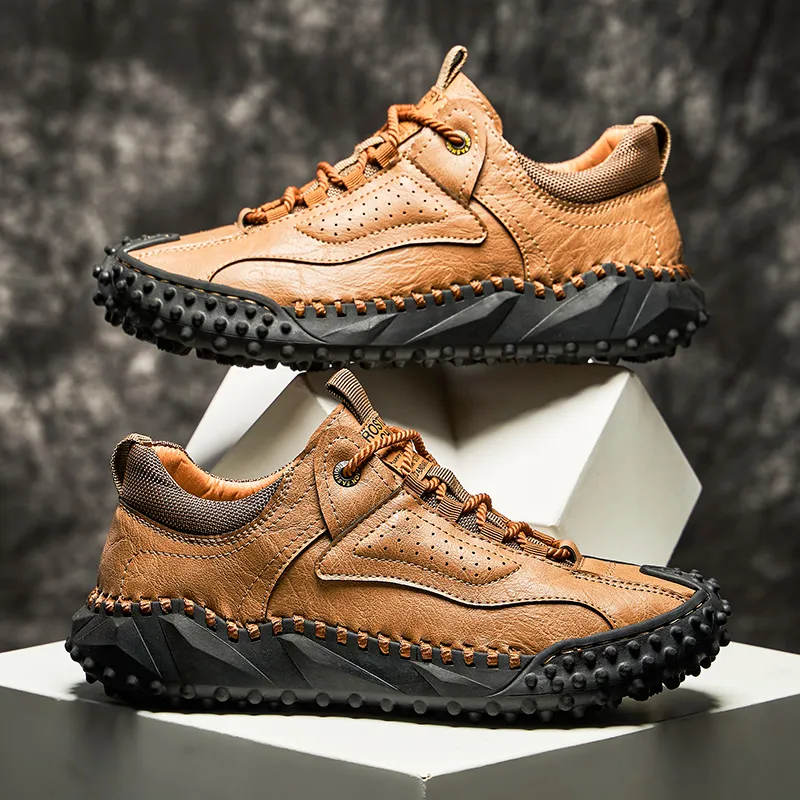 Men’s Vintage Leather Hiking Shoes