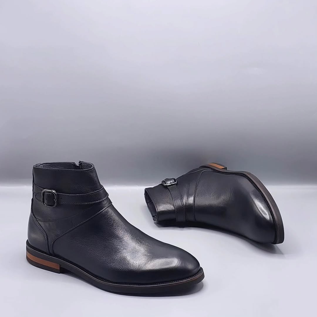 Men's soft leather ankle boots