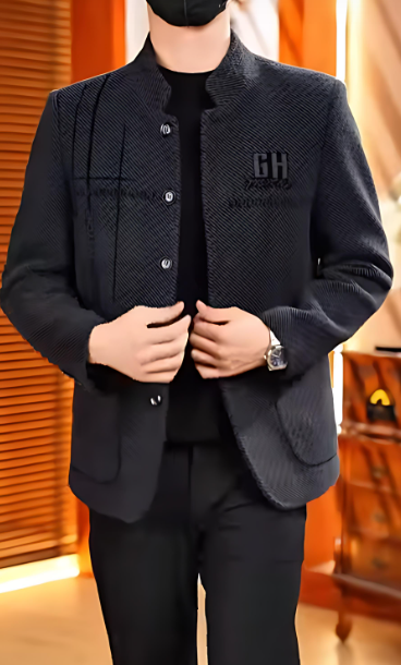 Men's Classic Casual Wool Blend Jacket