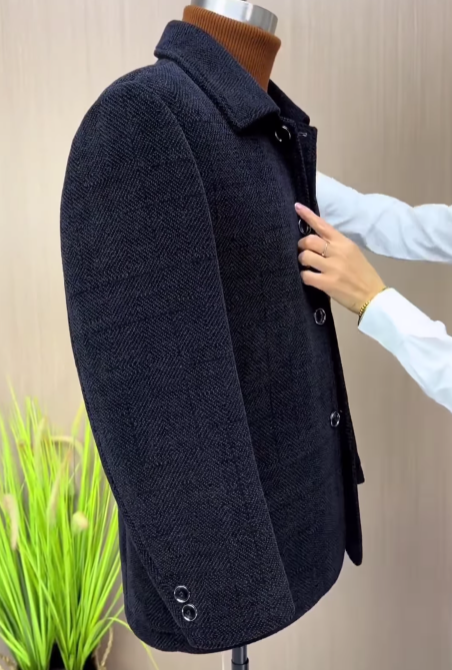 Men's classic woolen suit jacket