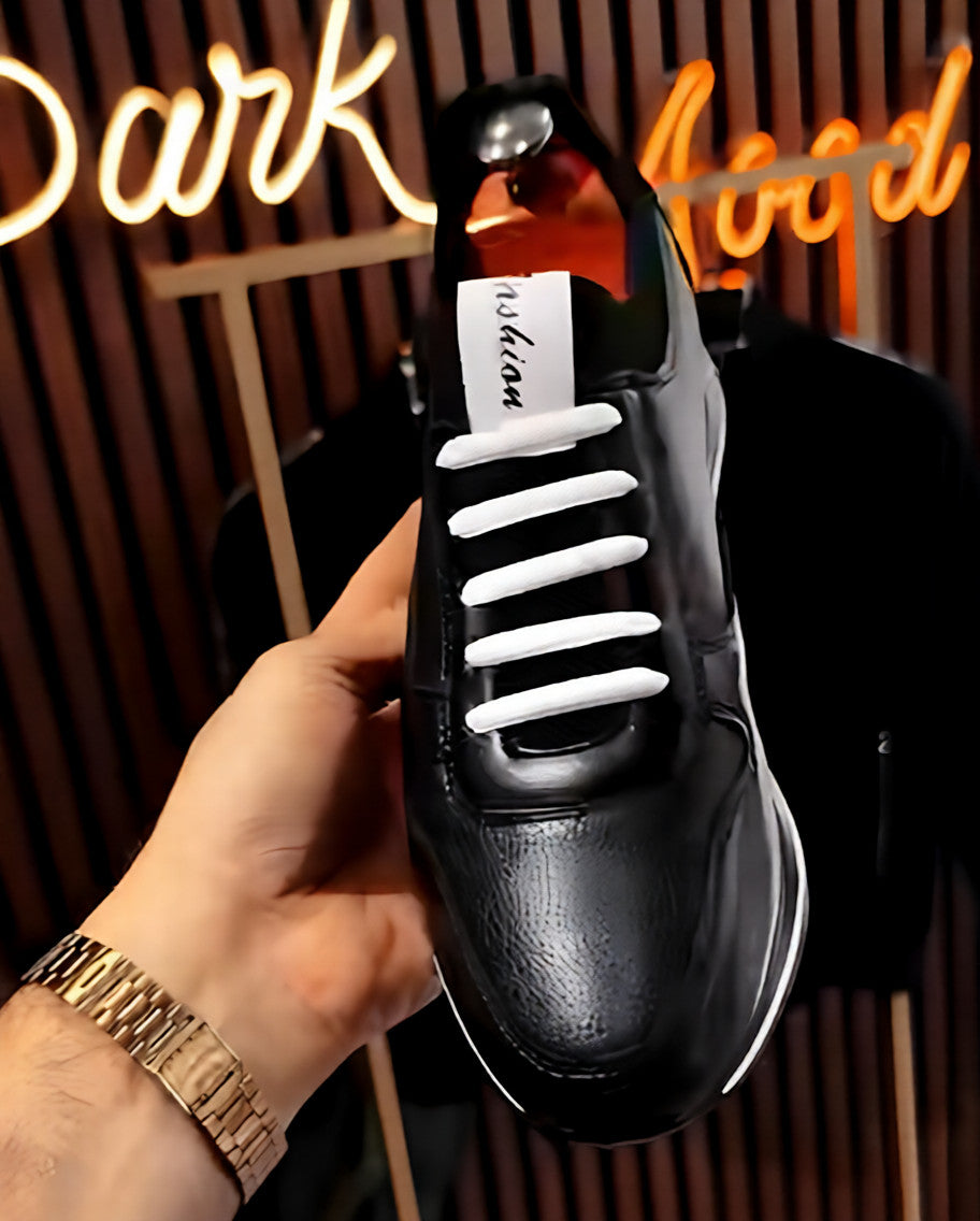 Men's quality leather slip-on shoes