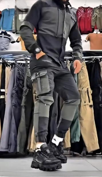 Men's durable multi-pocket cargo pants