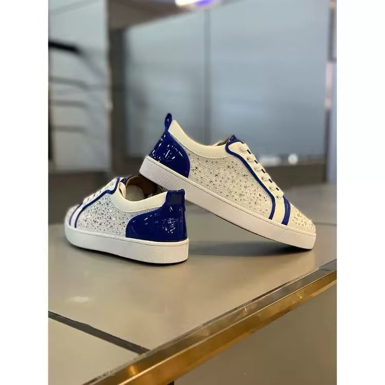 Men's Rhinestone Lace-up Casual Shoes