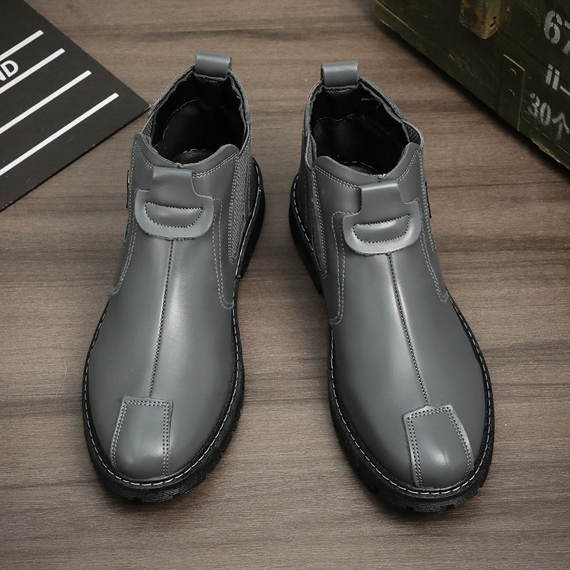 Men's casual comfortable leather ankle boots