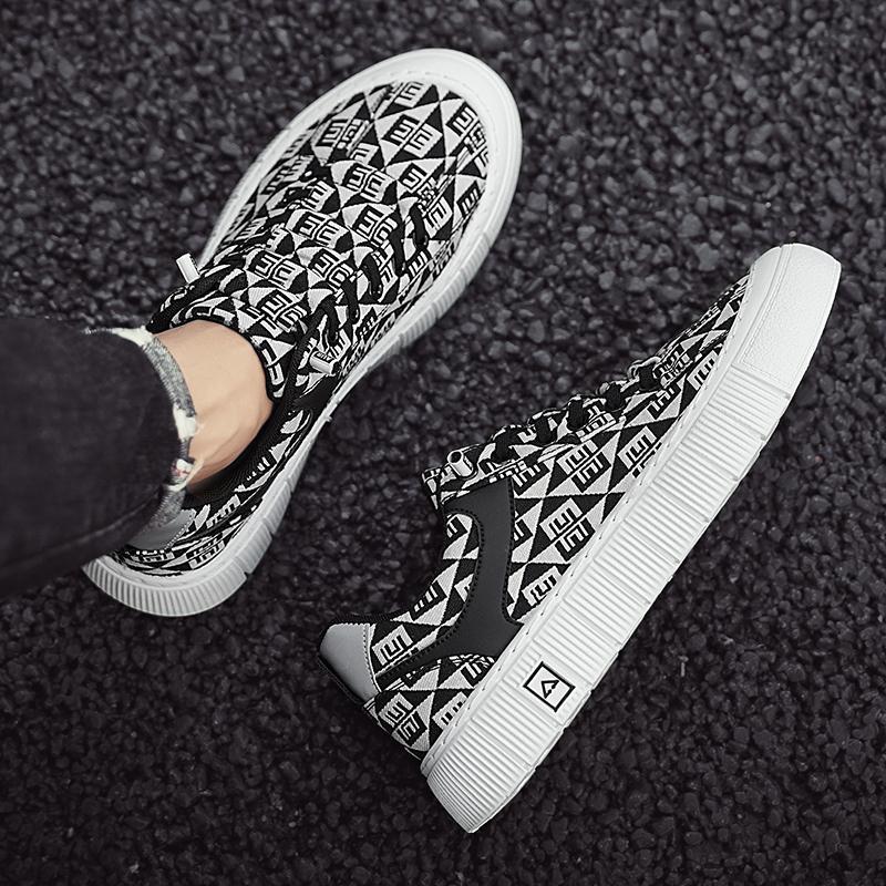 Men's Printed Casual Slip-on Shoes