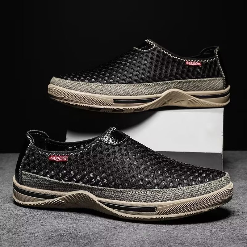 Men's breathable mesh slip-on shoes
