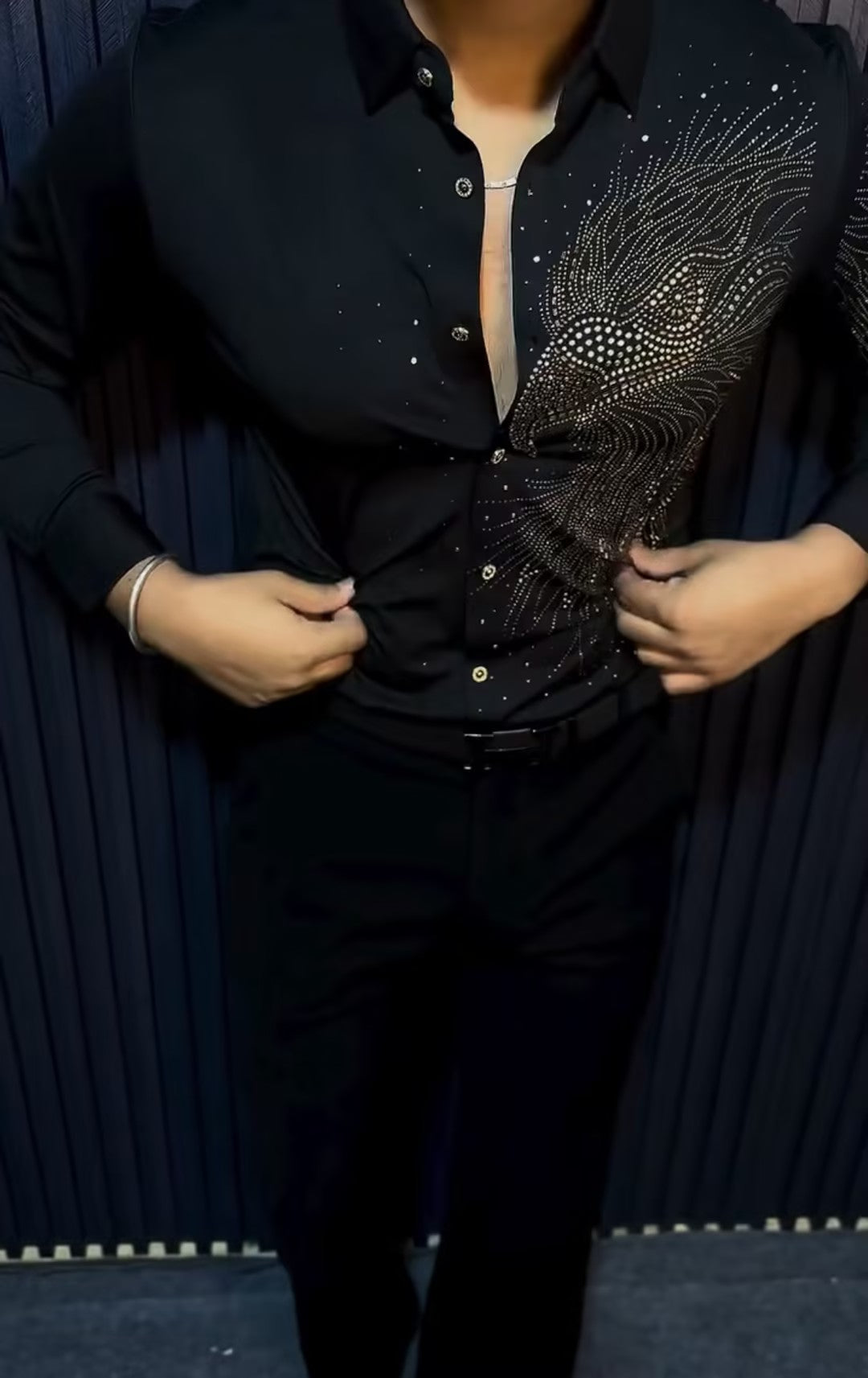 Men's Rhinestone Comfort Shirt