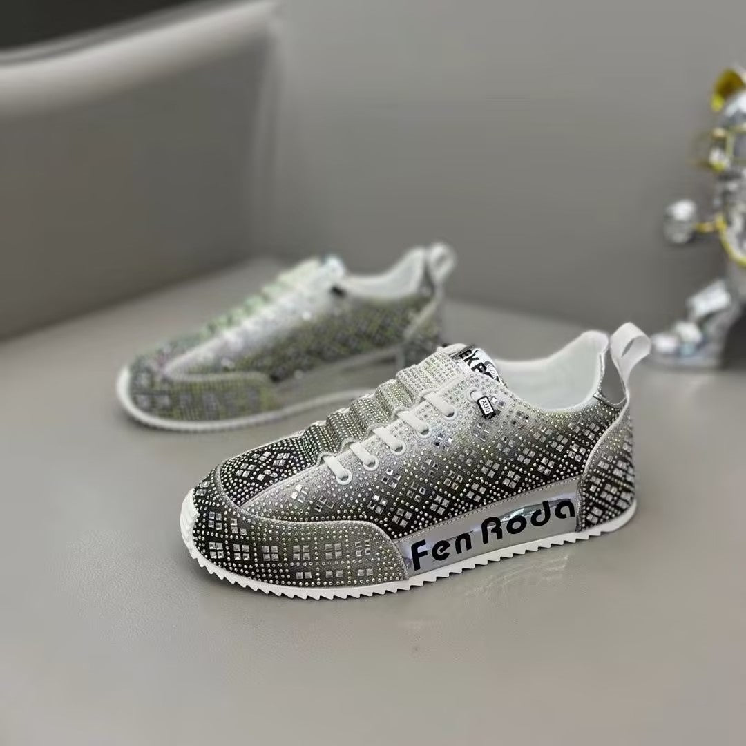 Men's Rhinestone Slip-on Shoes