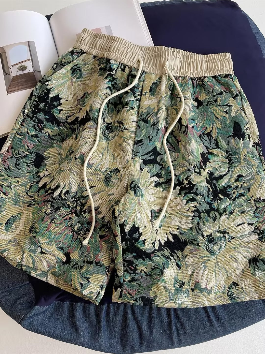 Men's Oil Painting Print Shorts