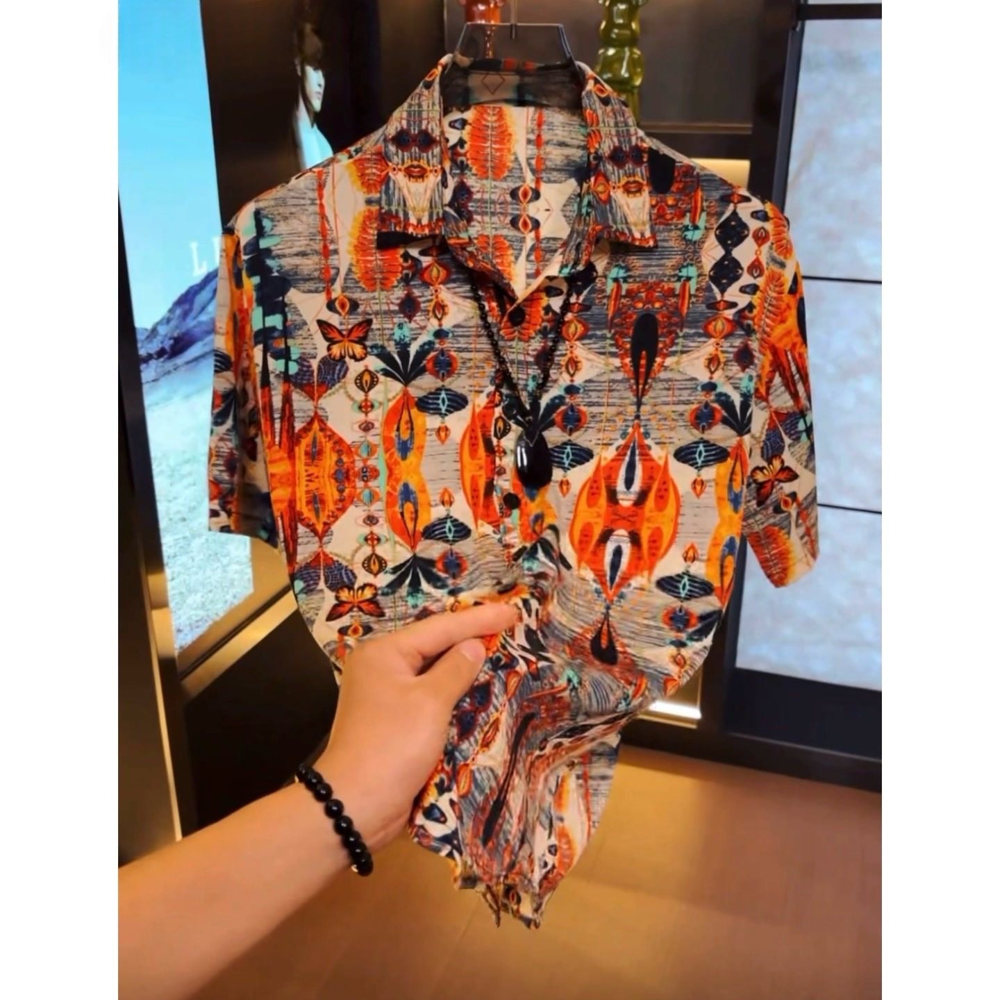 Men's Summer Printed Short-Sleeve Top