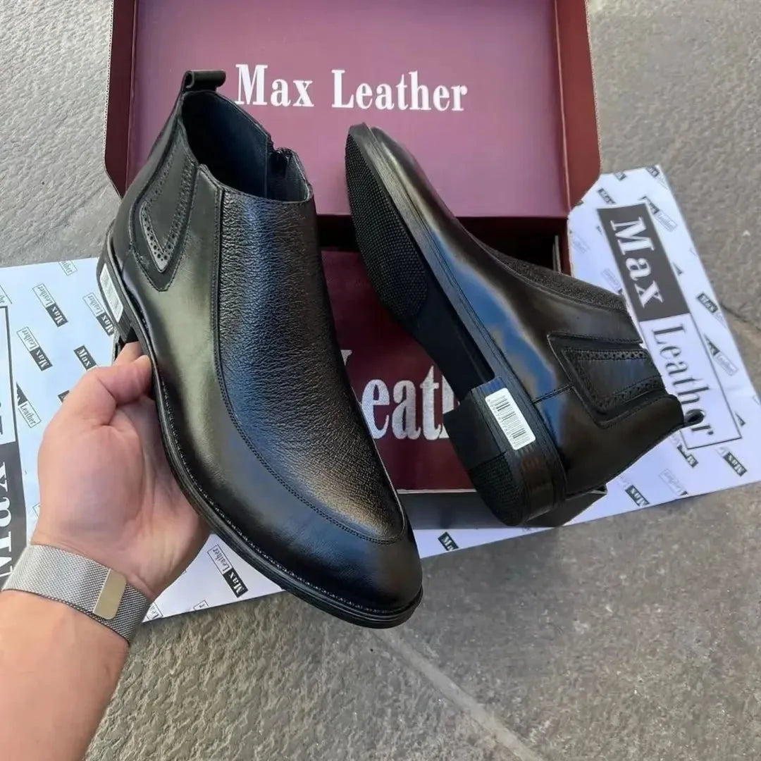 Premium Leather Ankle Boots