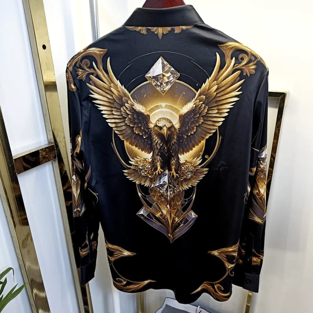 Men's Subtle Glitter Print Shirt