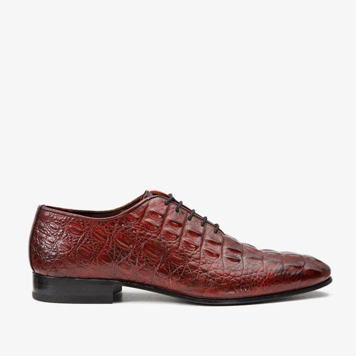 Crocodile Texture Men's Leather Shoes