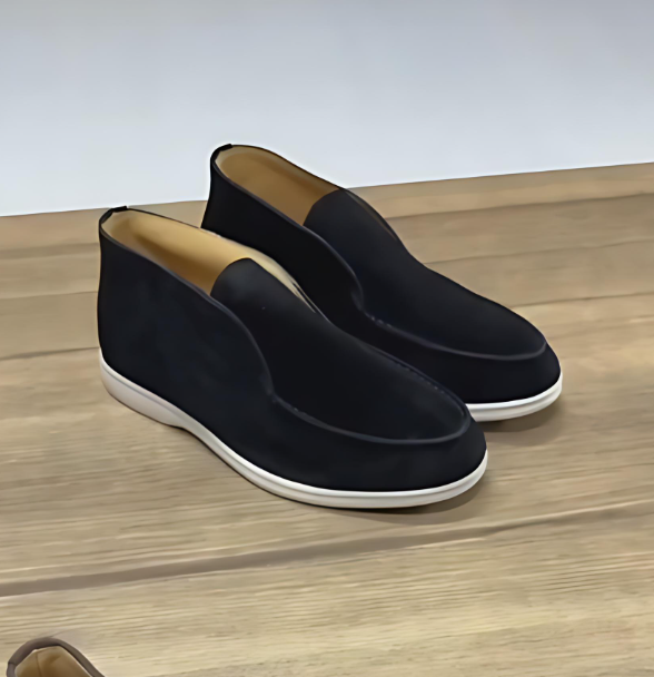 Men's suede high-top shoes