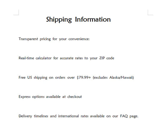 Shipping Cost Page