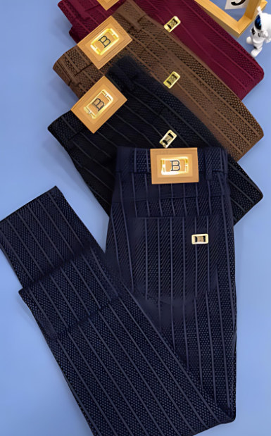 Men's Striped Casual Pants