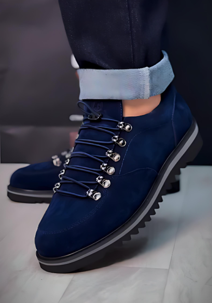 Men's suede slip-on shoes