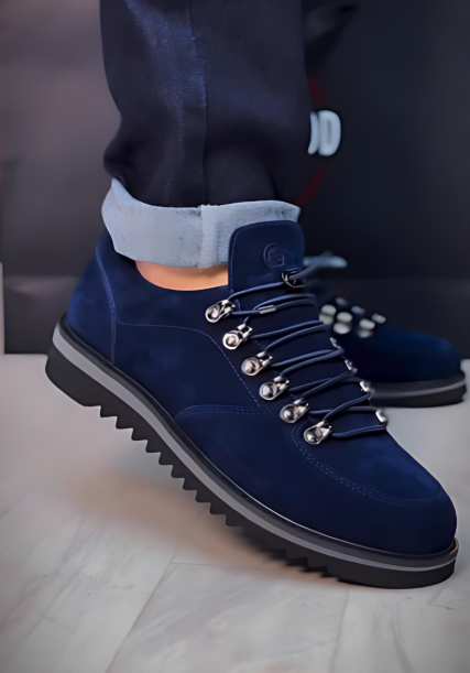 Men's suede slip-on shoes