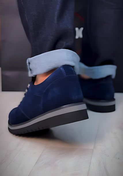 Men's suede slip-on shoes