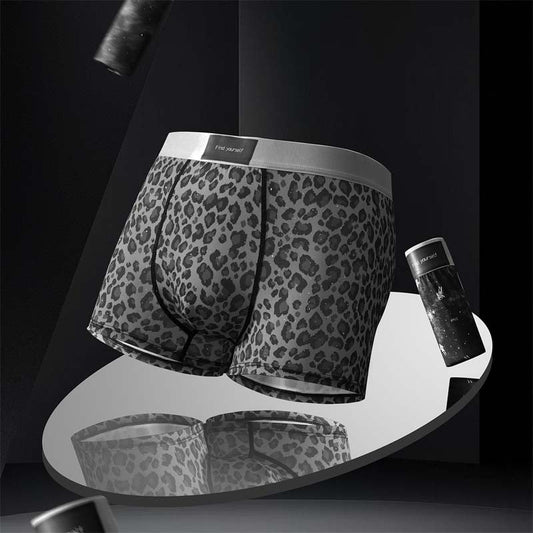Quick-drying Breathable Leopard-print Starling Ice Silk Men's Underwear