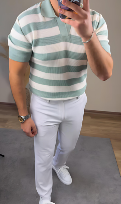 Striped Casual Men's POLO Shirt