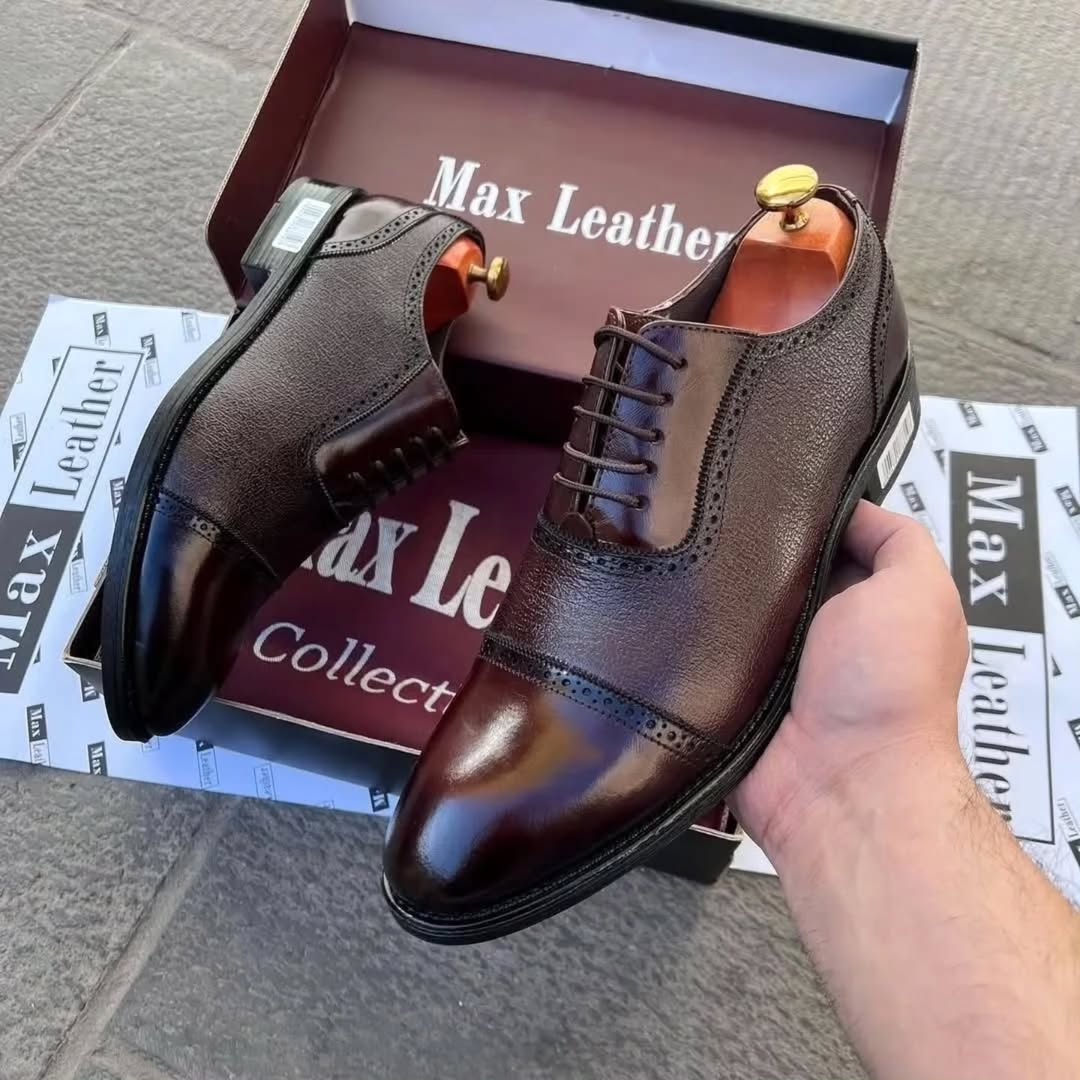 Premium Textured Men's Leather Shoes