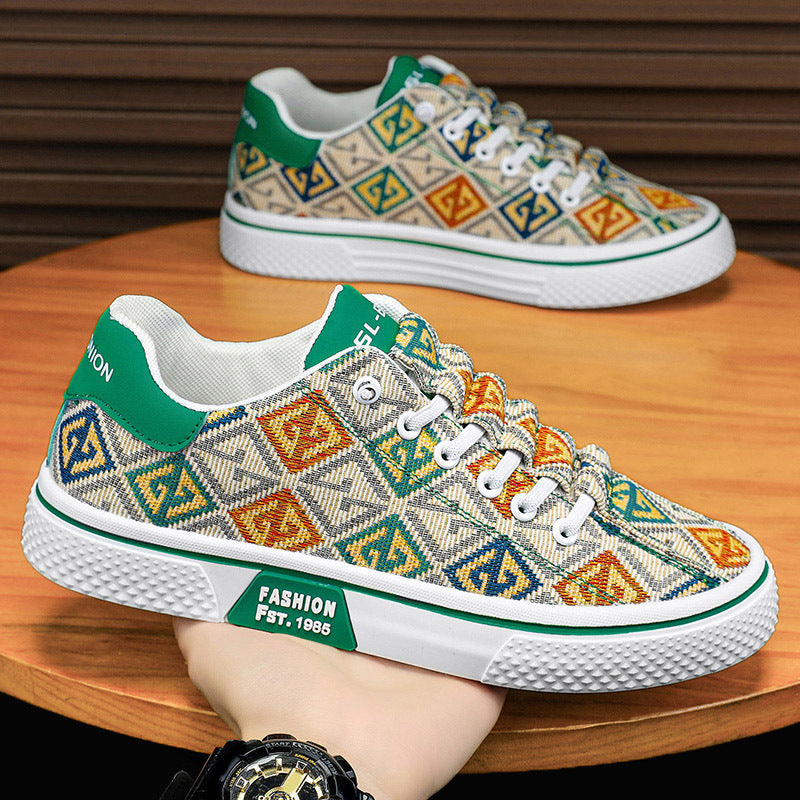 Printed Breathable Canvas Shoes