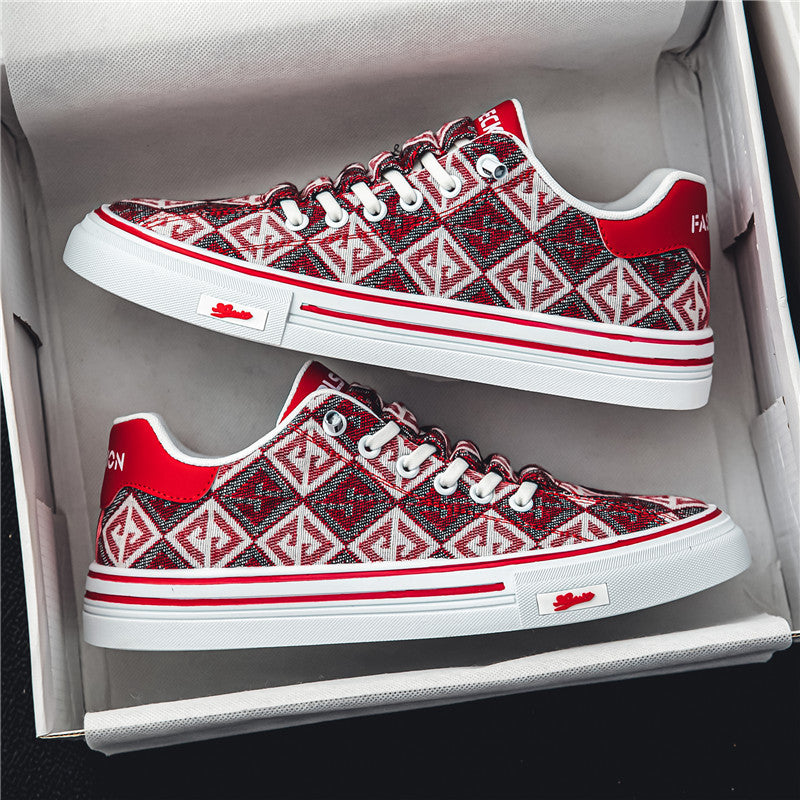 Printed Breathable Canvas Shoes