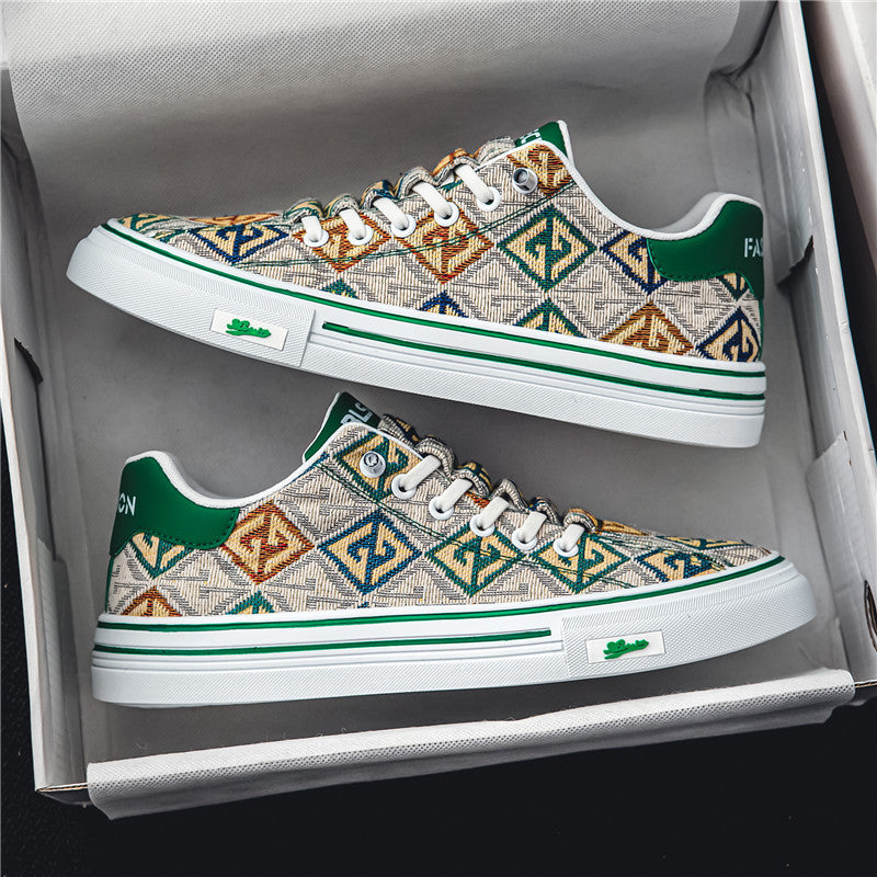 Printed Breathable Canvas Shoes