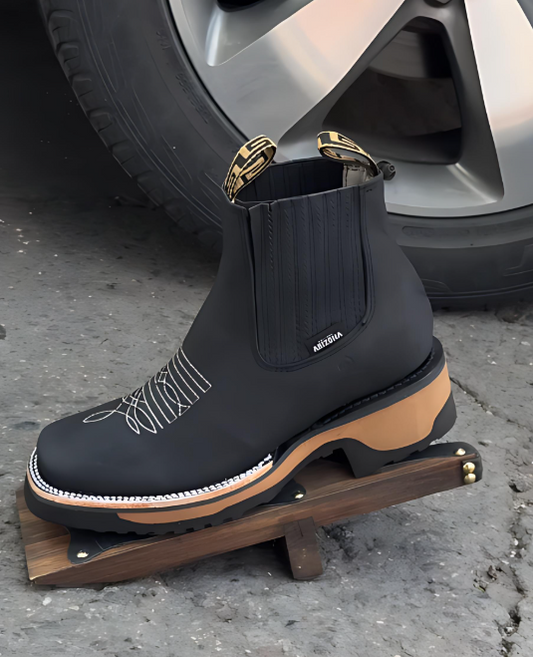 Embroidered Men's Martin Boots