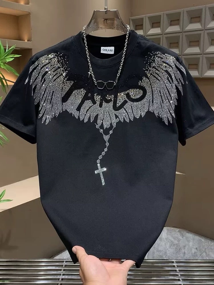 Men's Summer Rhinestone T-shirt