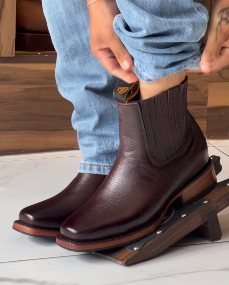 Men's Classic Leather Ankle Boots