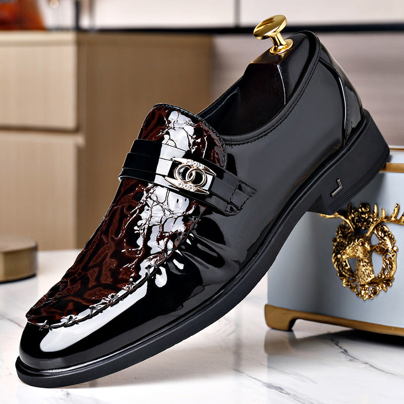 Men's Business Shiny Leather Shoes