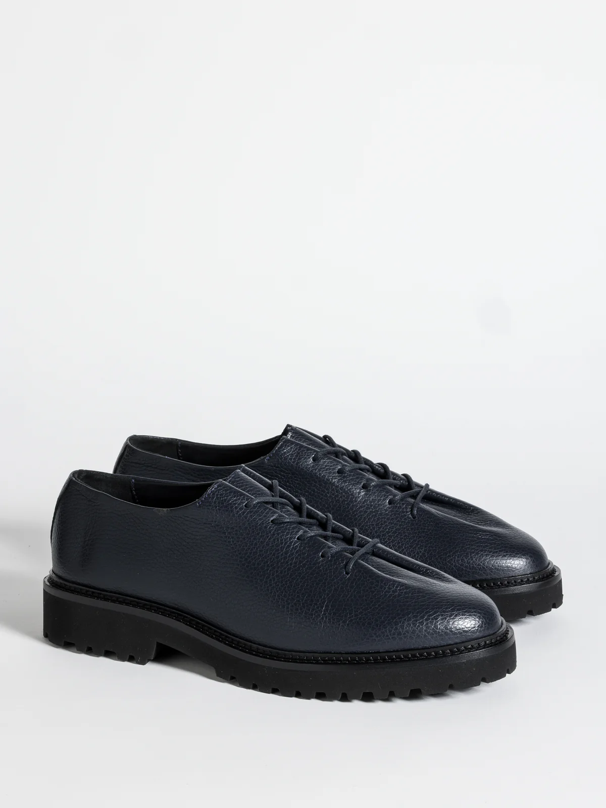 Black Soft Leather Lace-Up Men's Shoes