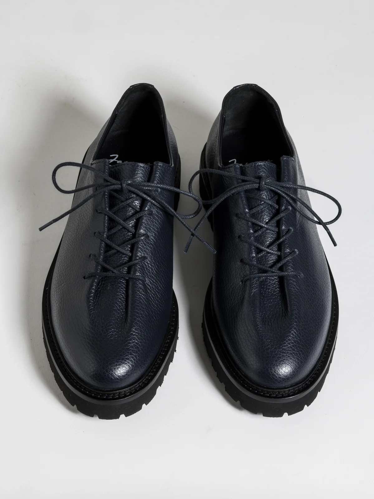 Black Soft Leather Lace-Up Men's Shoes