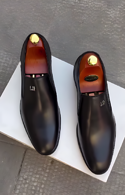 Black High-Quality Leather Shoes