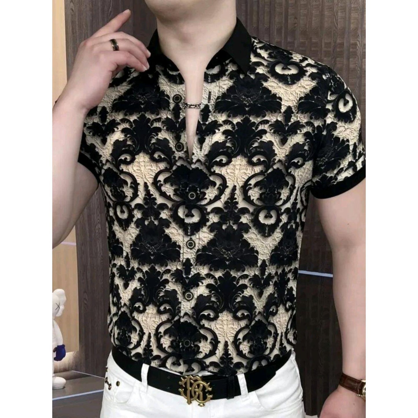 Men's 3D Printed Ice Silk T-shirt