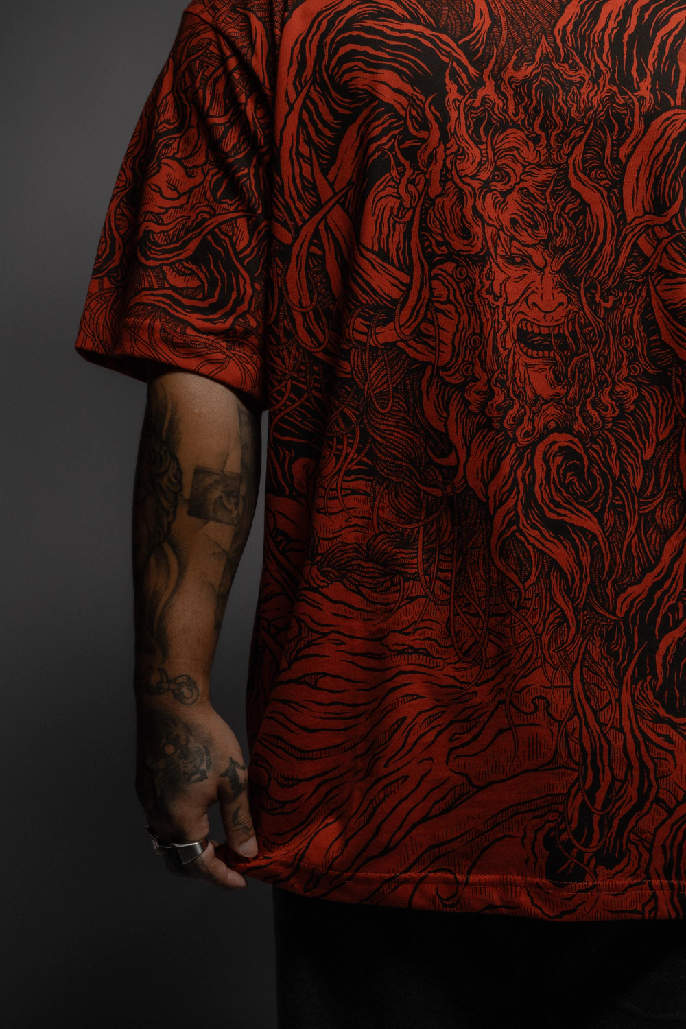 Red Oversized T-Shirt