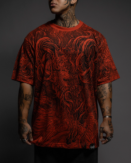 Red Oversized T-Shirt