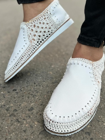 Men's Woven Leather Shoes