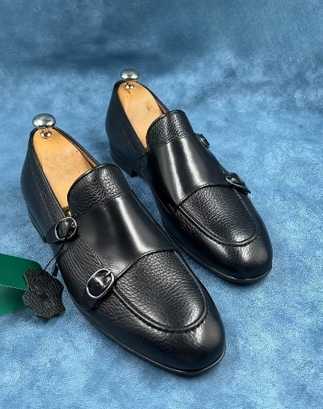 Black Soft Leather Men's Shoes
