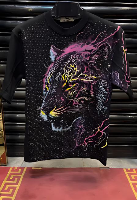 Tiger Sparkling Rhinestone T-shirt