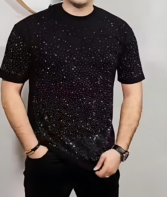 Men's Sparkling Rhinestones T-shirt