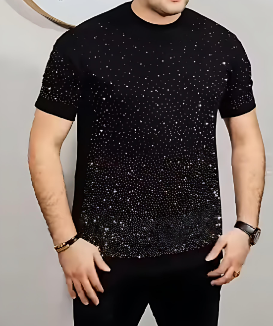 Men's Sparkling Rhinestones T-shirt