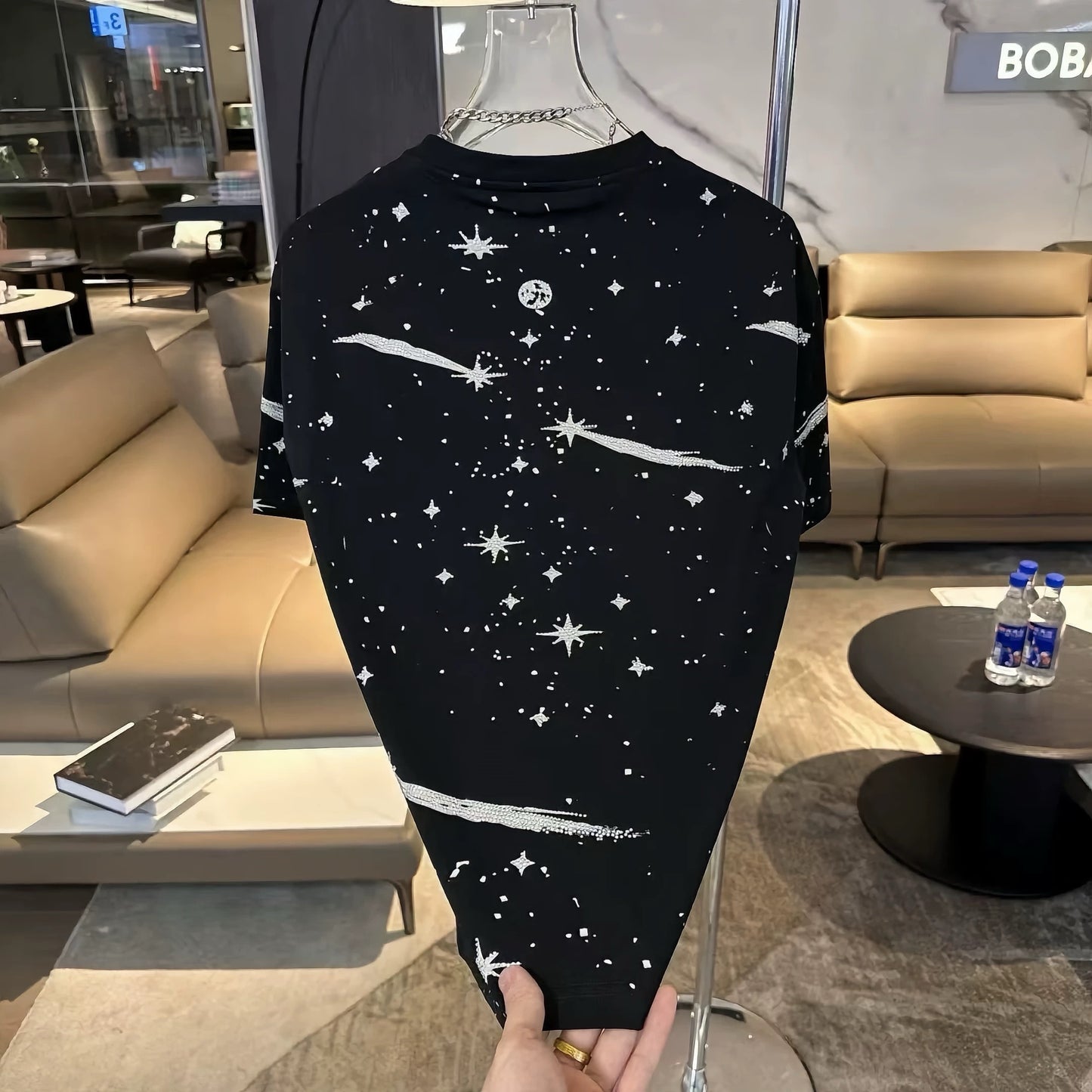 Men's Rhinestone Butterfly T-shirt