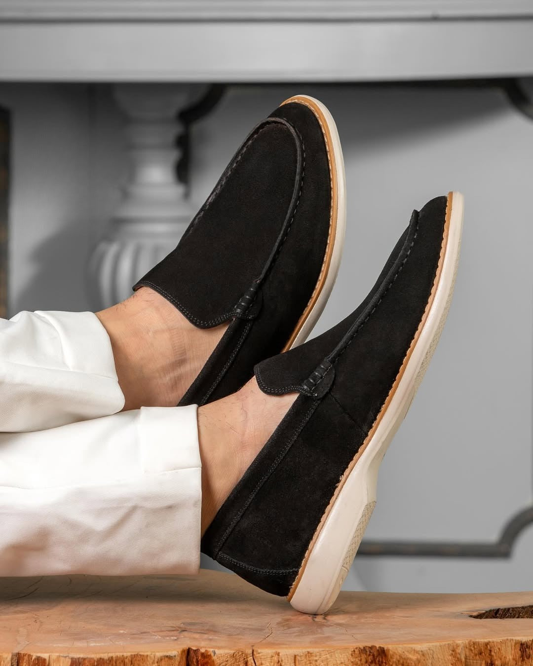 Men's Suede Slip-On Loafers