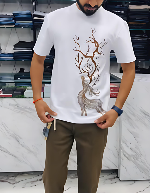 Men's Deer Print T-Shirt