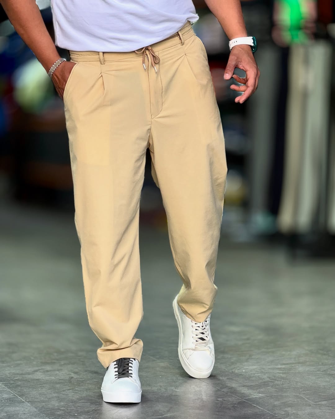 Men's Solid Color Casual Pants