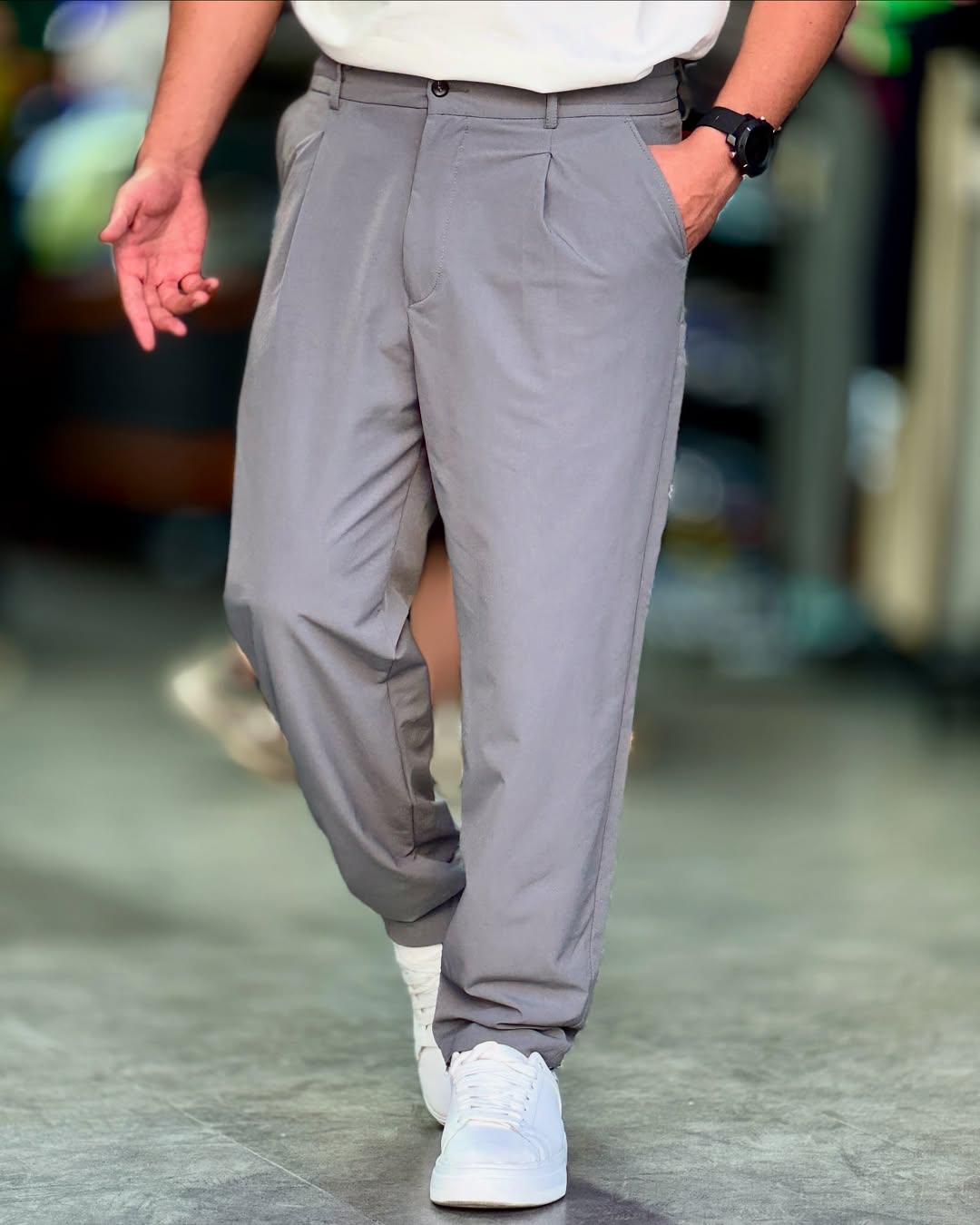 Men's Solid Color Casual Pants