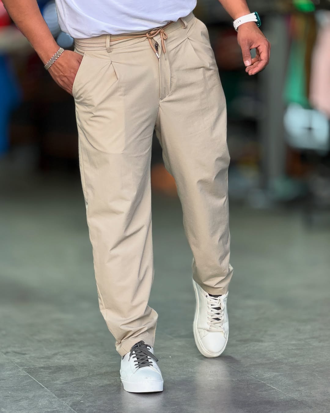 Men's Solid Color Casual Pants
